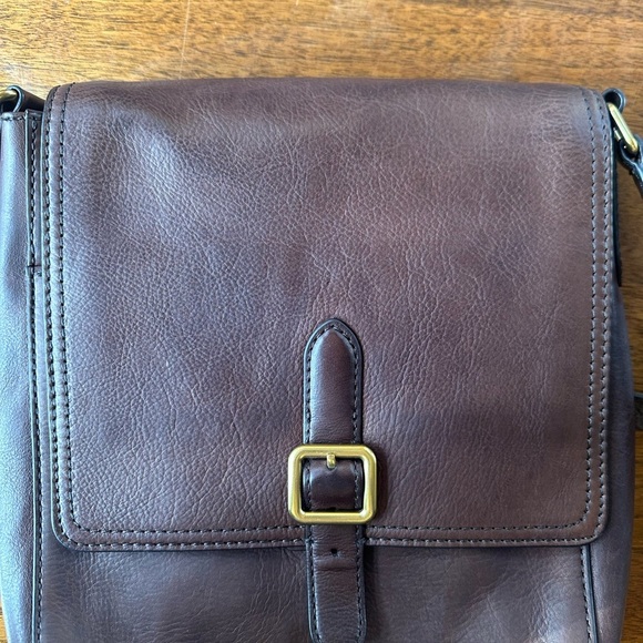 Frye Chocolate Brown Small Messenger Cross Body Bag - Picture 6 of 16